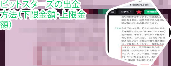 ビット スターズ 出 金